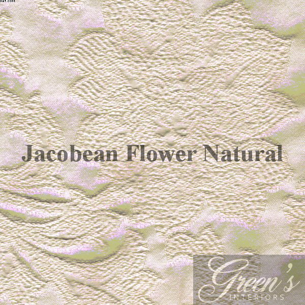 Bild von Stoffmuster Jacobean Flower Natural