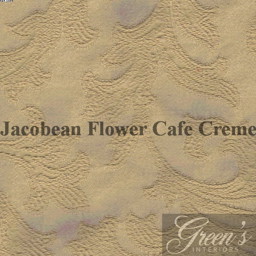 Bild von Stoffmuster Jacobean Flower Cafe Creme